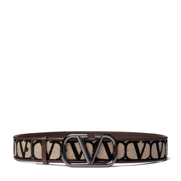 Valentino Garavani Accessories - VALENTINO GARAVANI  Toile Iconographie Belt - Logomania in its purest form.